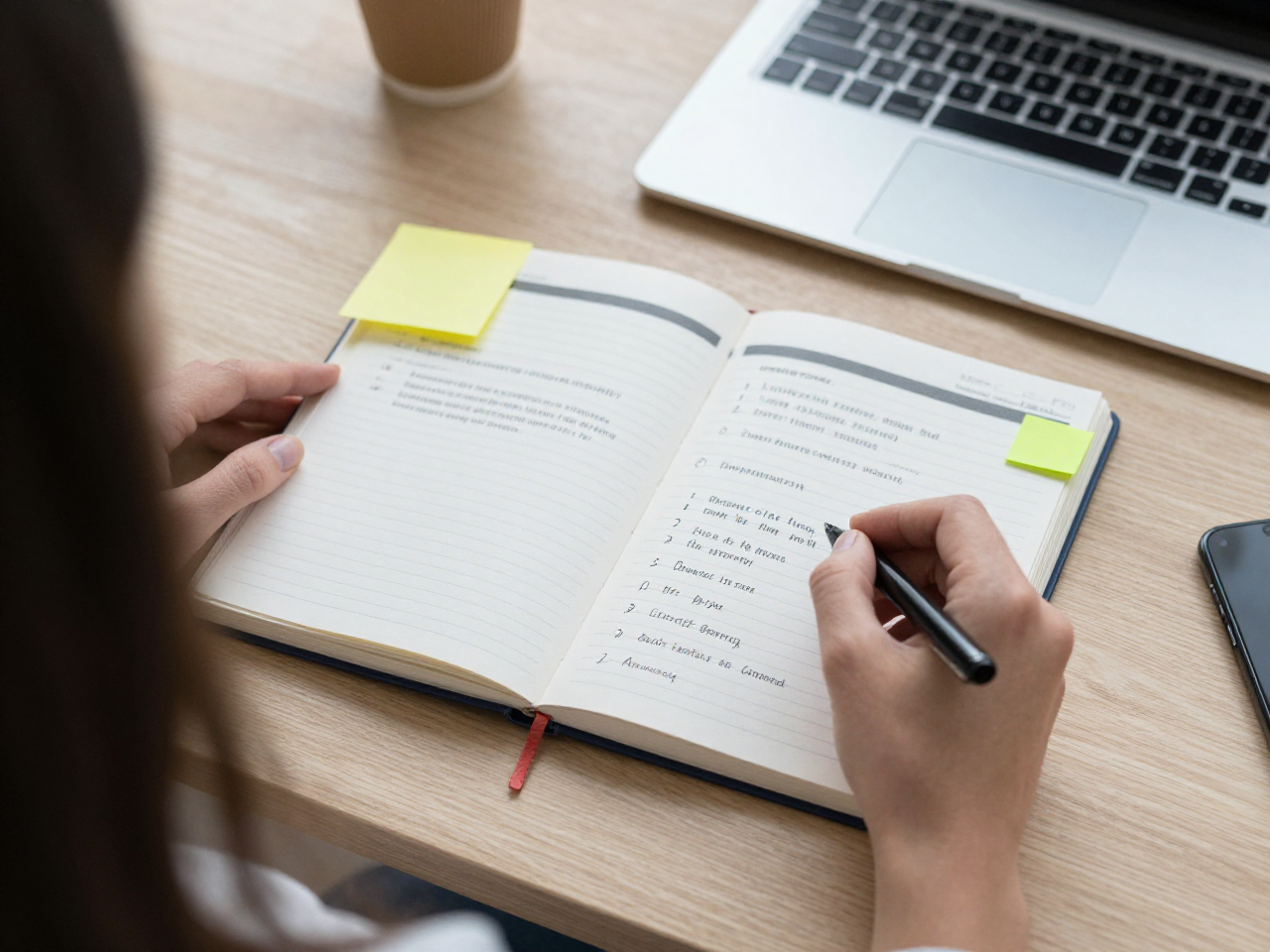 Beautytendon client planning productive habits at a desk